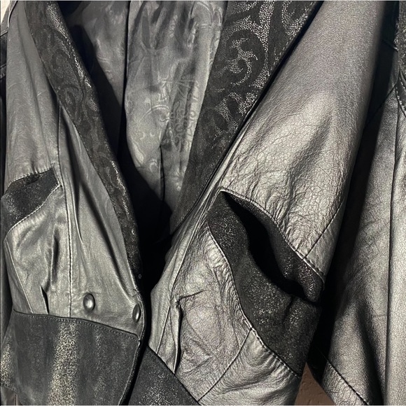 Global Identity Vintage 80’s Leather Crop Jacket - Picture 9 of 15